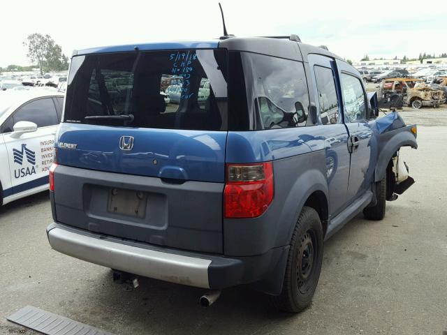 5J6YH28636L023323 - 2006 HONDA ELEMENT EX BLUE photo 4