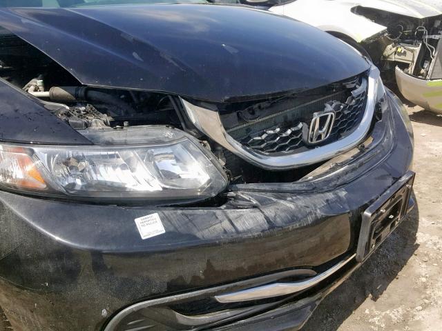 2HGFB2F41EH031563 - 2014 HONDA CIVIC LX BLACK photo 9