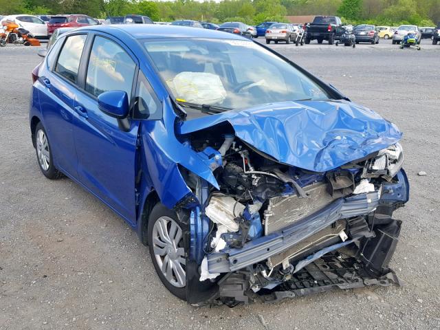 JHMGK5H51GX010509 - 2016 HONDA FIT LX BLUE photo 1