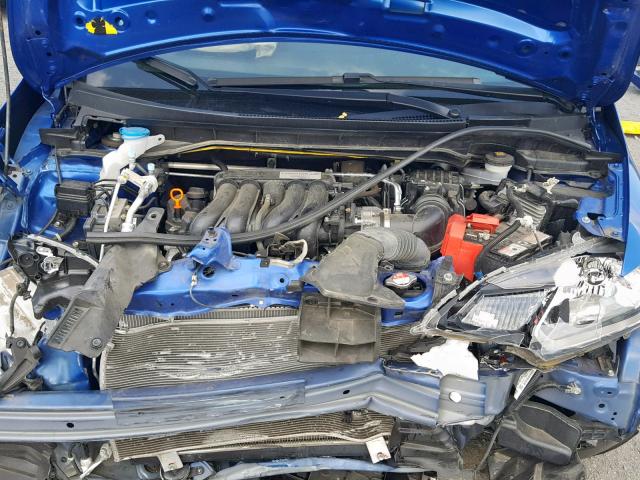 JHMGK5H51GX010509 - 2016 HONDA FIT LX BLUE photo 7