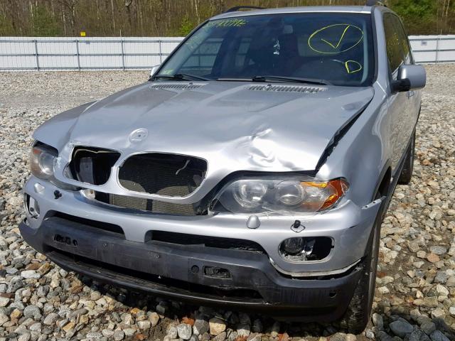 5UXFB53565LV18112 - 2005 BMW X5 4.4I SILVER photo 9