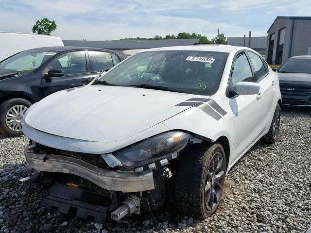 1C3CDFBB0GD606862 - 2016 DODGE DART SXT WHITE photo 2