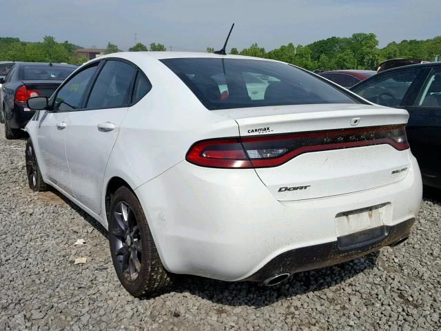 1C3CDFBB0GD606862 - 2016 DODGE DART SXT WHITE photo 3