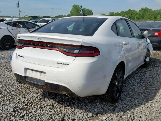 1C3CDFBB0GD606862 - 2016 DODGE DART SXT WHITE photo 4