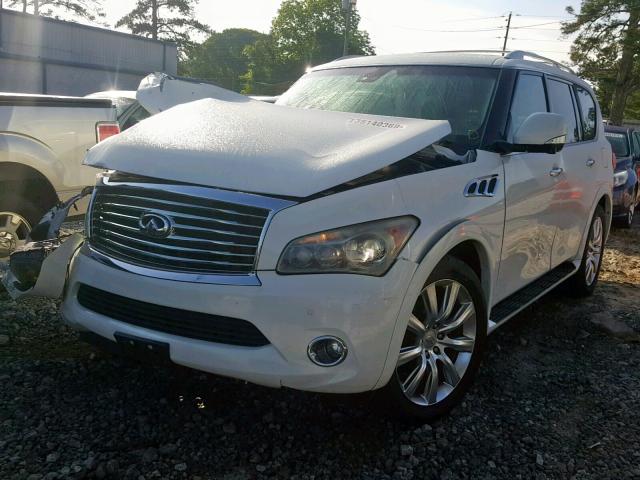 JN8AZ2NFXB9503072 - 2011 INFINITI QX56 WHITE photo 2