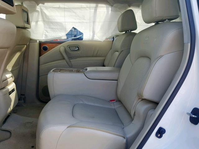 JN8AZ2NFXB9503072 - 2011 INFINITI QX56 WHITE photo 6