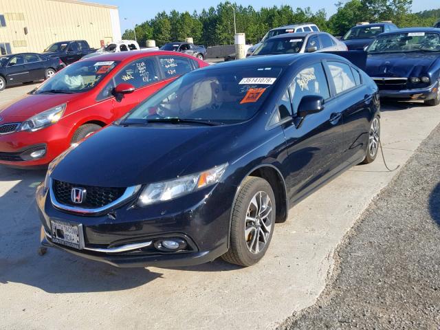 19XFB2F93DE206447 - 2013 HONDA CIVIC EXL BLACK photo 2