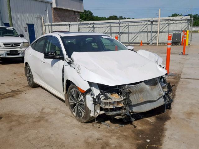 2HGFC1F78JH642511 - 2018 HONDA CIVIC EXL WHITE photo 1