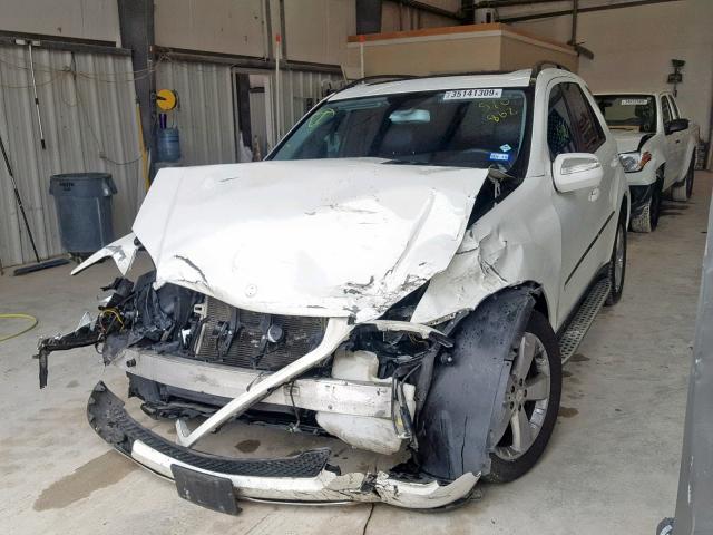 4JGBB56E89A510862 - 2009 MERCEDES-BENZ ML 350 WHITE photo 2