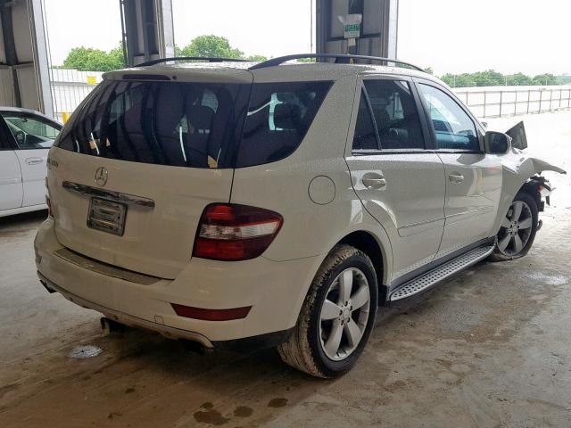 4JGBB56E89A510862 - 2009 MERCEDES-BENZ ML 350 WHITE photo 4