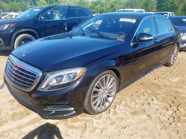 WDDUG8CBXFA158671 - 2015 MERCEDES-BENZ S 550 BLACK photo 2