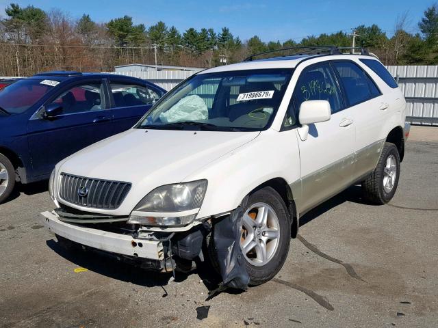 JT6HF10U9X0035535 - 1999 LEXUS RX 300 WHITE photo 2