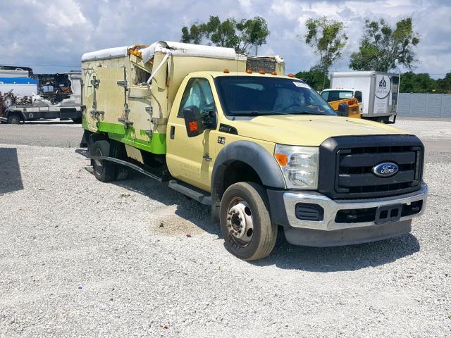 1FDUF5GT5BEC54382 - 2011 FORD F550 SUPER YELLOW photo 1