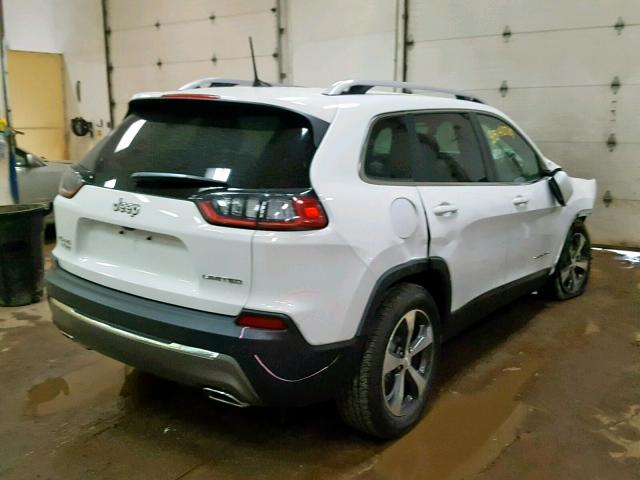 1C4PJMDN5KD320144 - 2019 JEEP CHEROKEE L WHITE photo 4