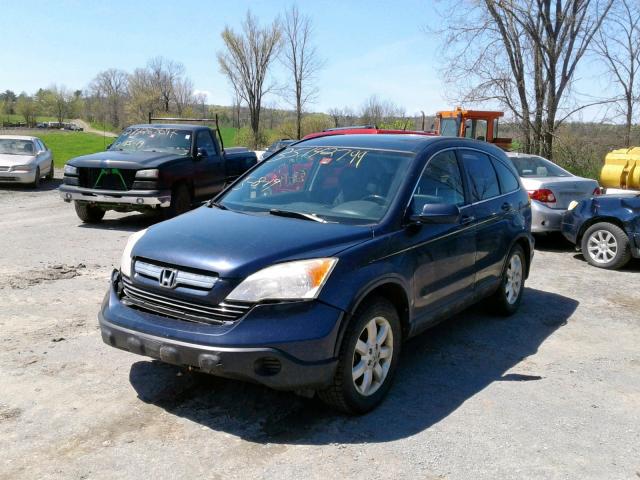 JHLRE48797C104404 - 2007 HONDA CR-V EXL BLUE photo 2