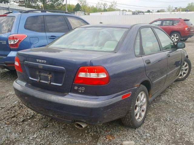 YV1VS29552F827951 - 2002 VOLVO S40 1.9T BLUE photo 4