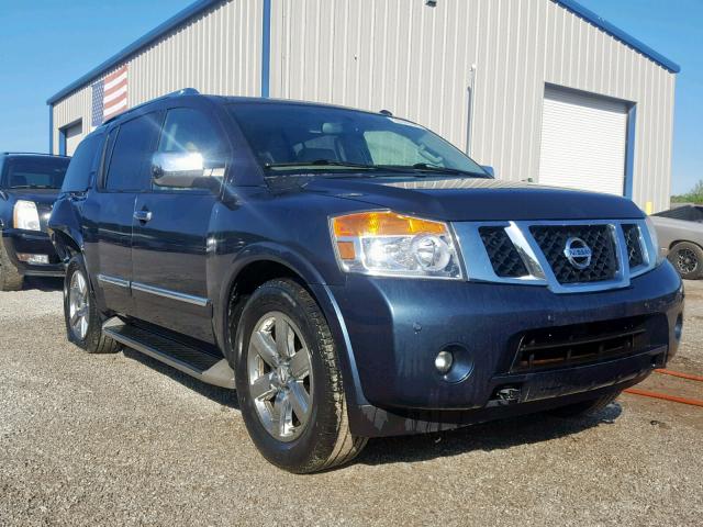 5N1BA0ND8EN600580 - 2014 NISSAN ARMADA SV BLUE photo 1