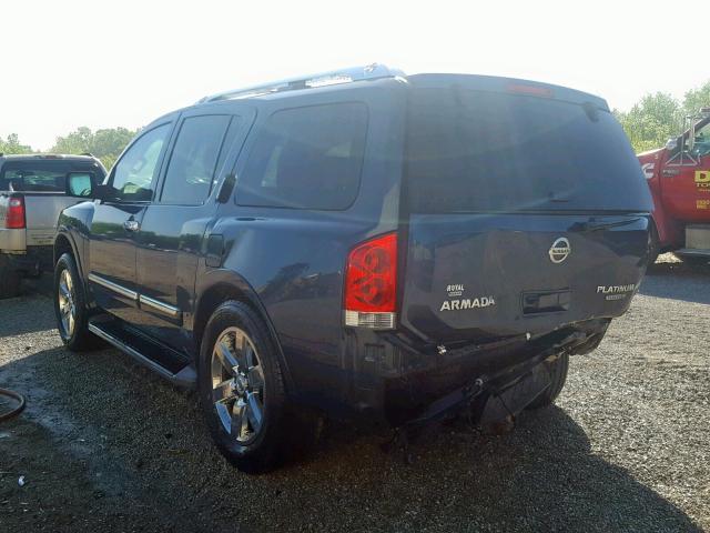 5N1BA0ND8EN600580 - 2014 NISSAN ARMADA SV BLUE photo 3