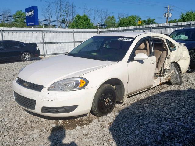 2G1WC57M891256873 - 2009 CHEVROLET IMPALA 2LT WHITE photo 2