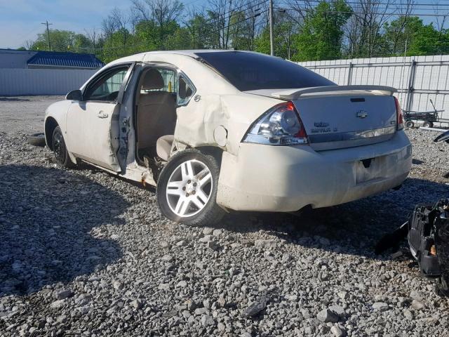 2G1WC57M891256873 - 2009 CHEVROLET IMPALA 2LT WHITE photo 3