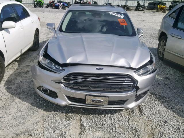 3FA6P0SU7DR331997 - 2013 FORD FUSION TIT SILVER photo 9