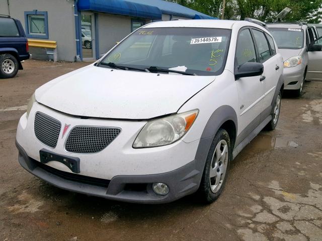 5Y2SL65857Z410946 - 2007 PONTIAC VIBE WHITE photo 2