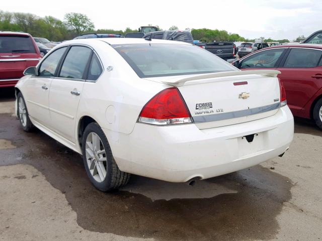 2G1WU57M991316883 - 2009 CHEVROLET IMPALA LTZ WHITE photo 3