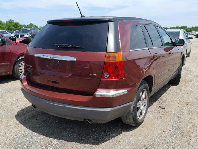 2A8GM68X97R326993 - 2007 CHRYSLER PACIFICA T MAROON photo 4