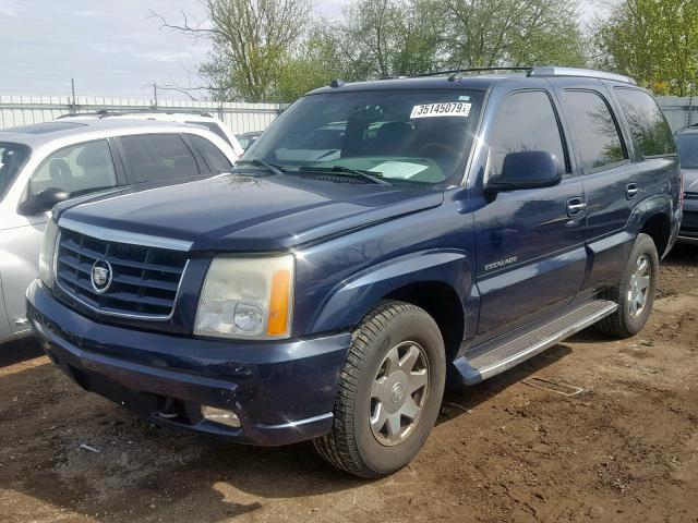 1GYEK63N14R264978 - 2004 CADILLAC ESCALADE L BLUE photo 2