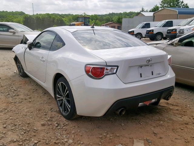 JF1ZNAA19D1725835 - 2013 TOYOTA SCION FR-S WHITE photo 3