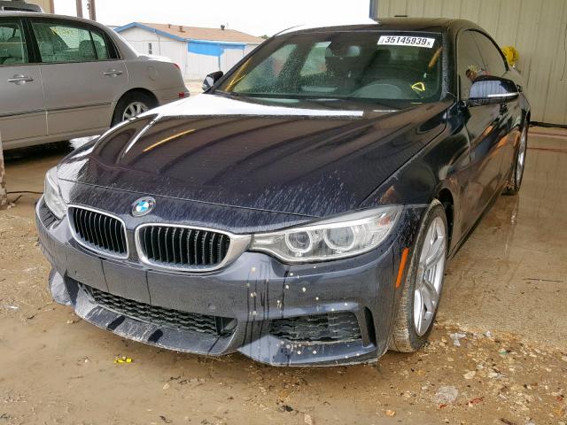 WBA4B1C5XFD418394 - 2015 BMW 435 I BLACK photo 2