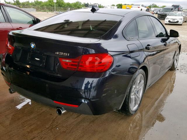 WBA4B1C5XFD418394 - 2015 BMW 435 I BLACK photo 4