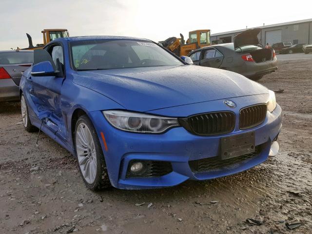 WBA3R1C51GK529839 - 2016 BMW 435 I BLUE photo 1