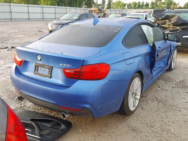 WBA3R1C51GK529839 - 2016 BMW 435 I BLUE photo 4