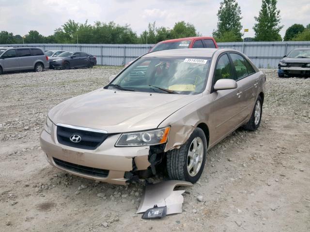 5NPET46F87H175867 - 2007 HYUNDAI SONATA GL BEIGE photo 2