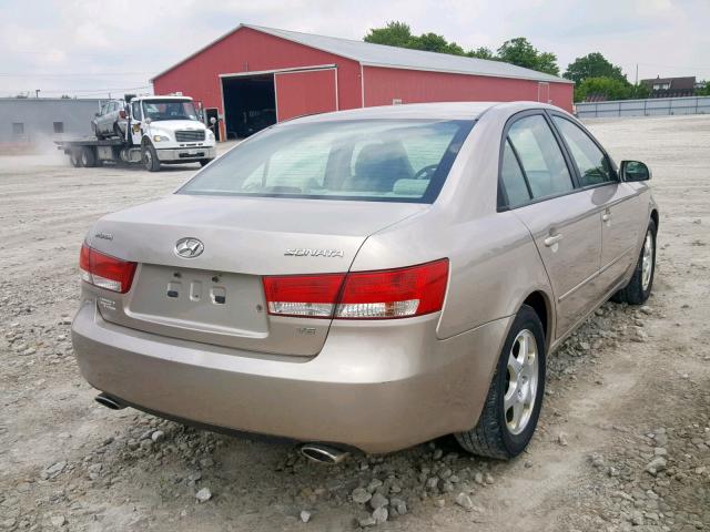 5NPET46F87H175867 - 2007 HYUNDAI SONATA GL BEIGE photo 4