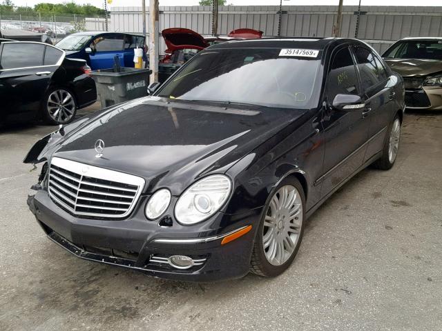 WDBUF56X58B346691 - 2008 MERCEDES-BENZ E 350 BLACK photo 2