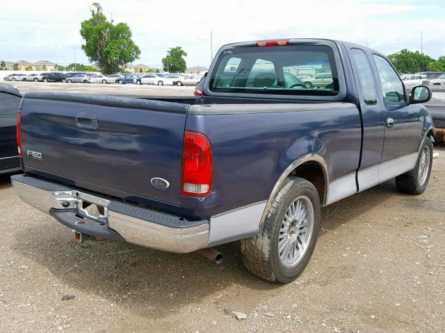 2FTRX17274CA46875 - 2004 FORD F-150 HERI BLUE photo 4