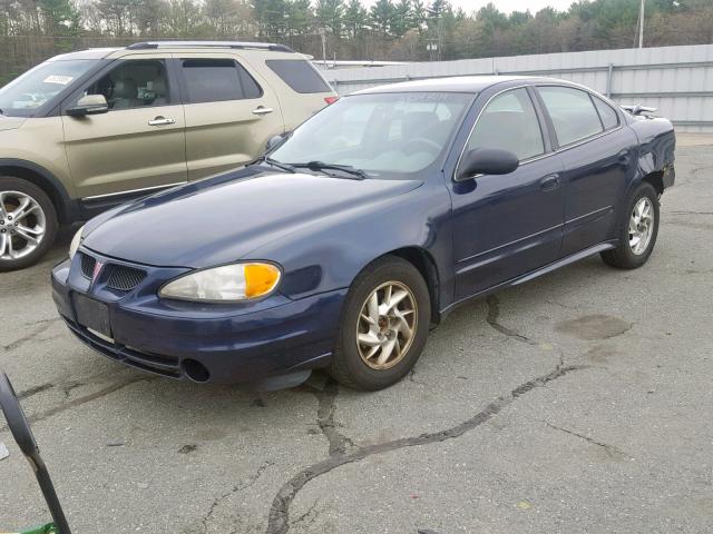 1G2NE52F94C234068 - 2004 PONTIAC GRAND AM S BLUE photo 2