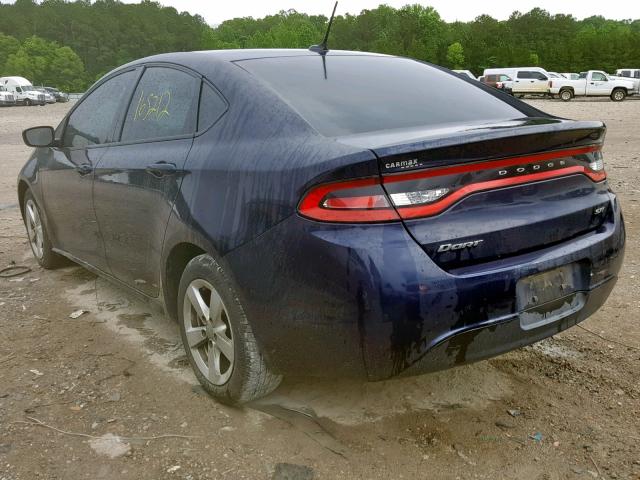 1C3CDFBB0FD226967 - 2015 DODGE DART SXT BLUE photo 3