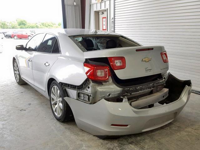 1G11H5SA2DF240355 - 2013 CHEVROLET MALIBU LTZ ვერცხლისფერი ფოტო 3