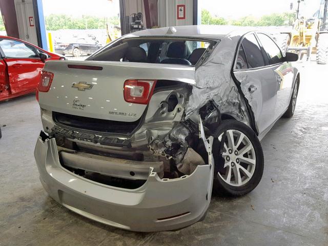 1G11H5SA2DF240355 - 2013 CHEVROLET MALIBU LTZ ვერცხლისფერი ფოტო 4