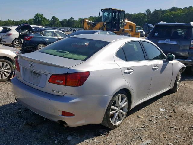 JTHBK262362016731 - 2006 LEXUS IS 250 SILVER photo 4