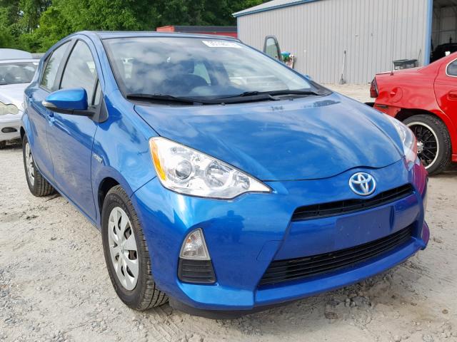 JTDKDTB3XE1560826 - 2014 TOYOTA PRIUS C BLUE photo 1