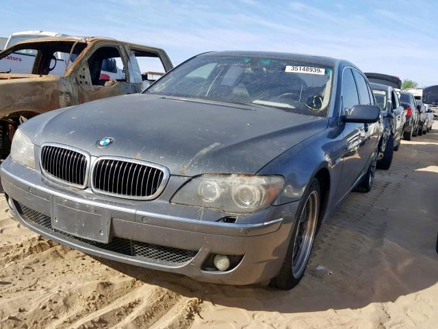 WBAHN83557DT75599 - 2007 BMW 750 GRAY photo 2