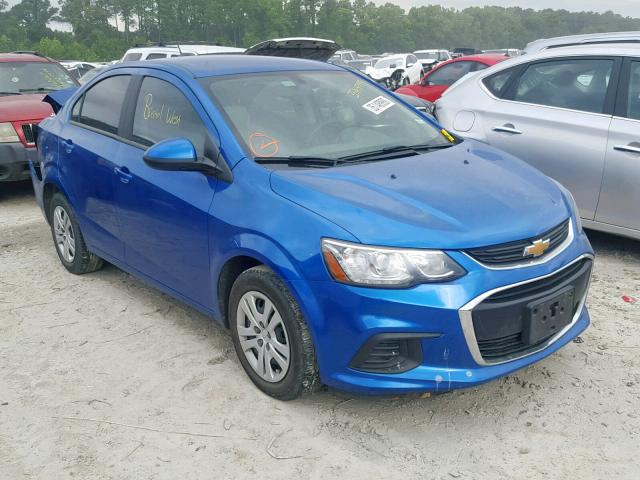 1G1JB5SH6H4161237 - 2017 CHEVROLET SONIC LS BLUE photo 1