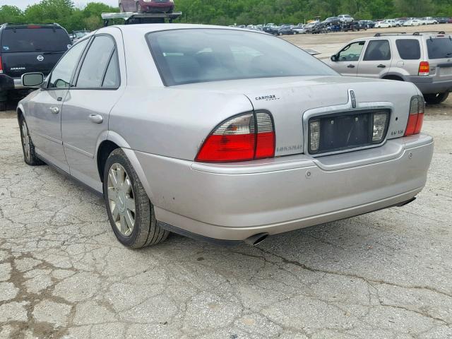 1LNHM87A24Y603314 - 2004 LINCOLN LS SILVER photo 3