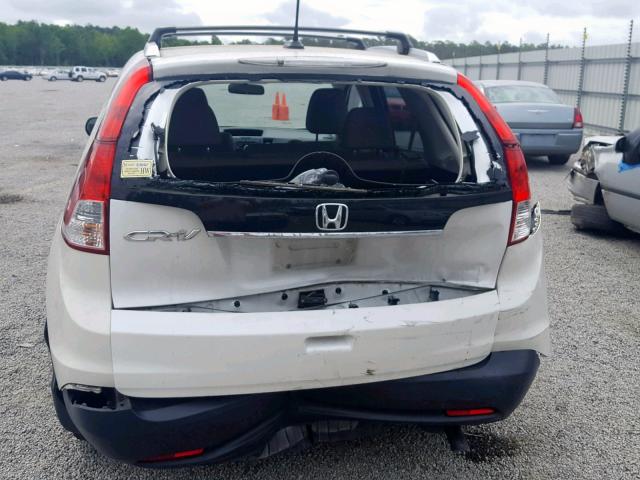 5J6RM3H75CL020112 - 2012 HONDA CR-V EXL WHITE photo 9