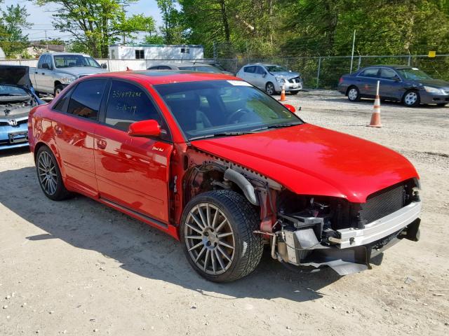 WAUBF78E98A048244 - 2008 AUDI A4 S-LINE RED photo 1