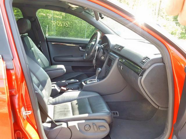 WAUBF78E98A048244 - 2008 AUDI A4 S-LINE RED photo 5